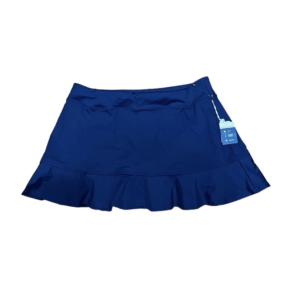 NWT Tommy Bahama Womens Pull On Racquet/ Paddle Ball Skort Stretch Navy Sz XL